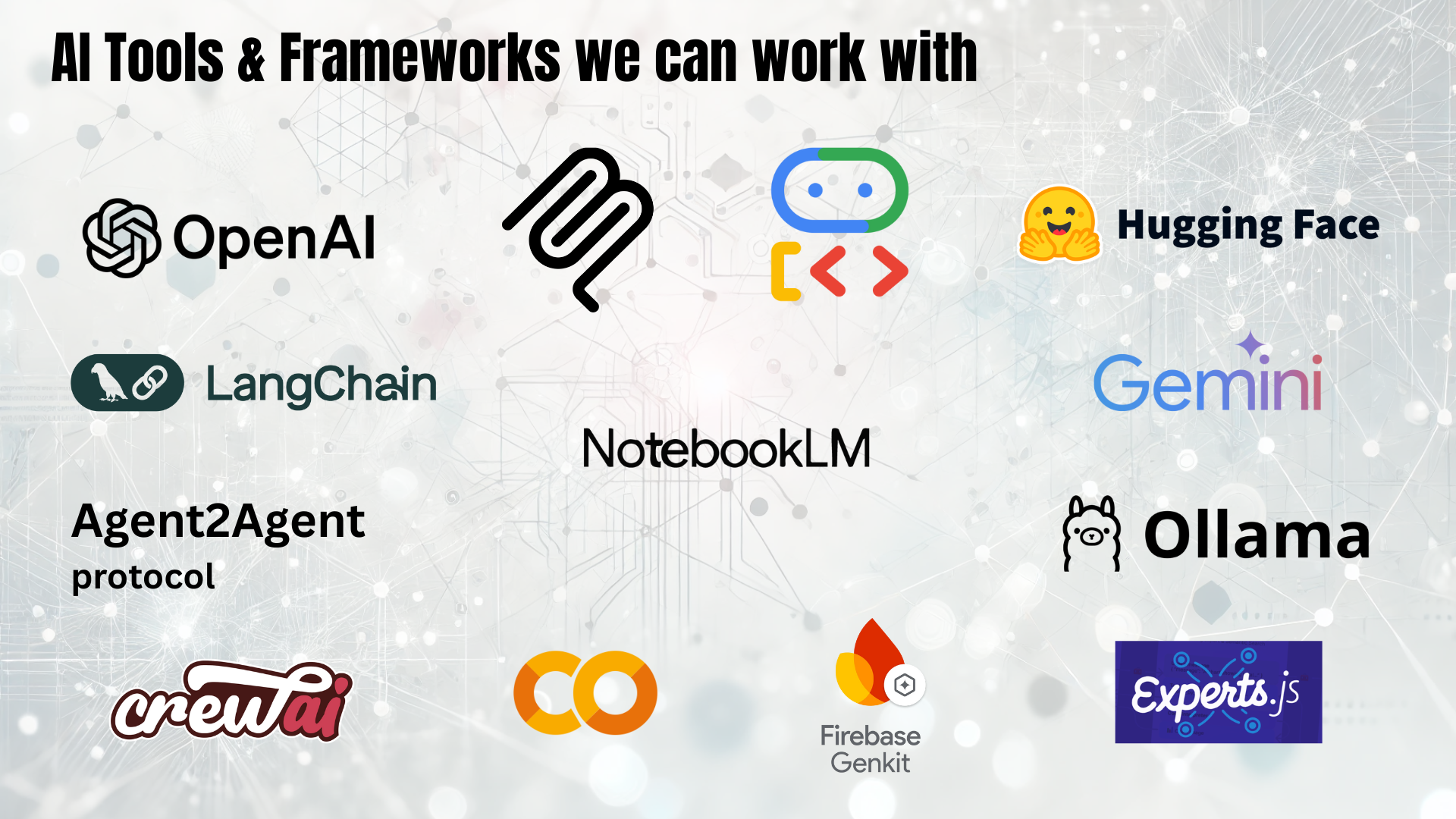 Palma Labs - Ferramentas e Frameworks de IA com os quais trabalhamos